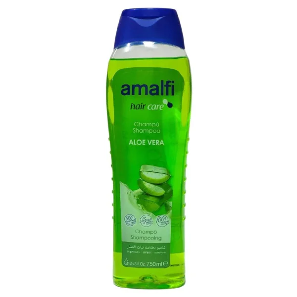 SHAMPOO PARA EL CABELLO DE ALOE VERA SUAVIZANTE HIDRATANTE AMALFI 750ML -  Compra Todo en un Solo Sitio  Cuidado Personal, Hogar y Oficina