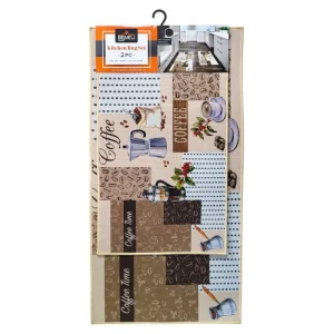 ALFOMBRA DE COCINA ANTIDESLIZANTE, SUAVE Y ELEGANTE EN SET DE 2 PIEZAS BENELI HOME
