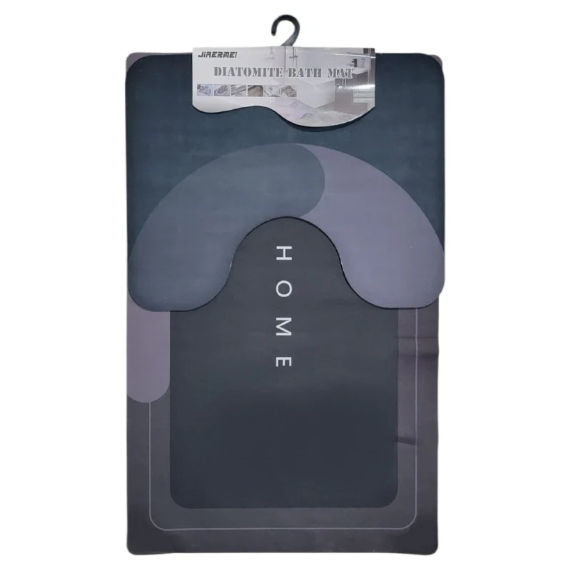 ALFOMBRA DE BAÑO ANTIDESLIZANTE DE 2 PIEZAS 80X50CM Y 40X50CM, DISEÑADA PARA ABSORBER AGUA Y SECAR RAPIDAMENTE DE MANERA ELEGANTE Y MORDENO JIAERMEI - Imagen 2