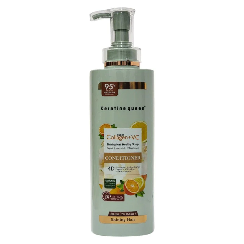 ACONDICIONADOR PARA EL CABELLO DE COLAGENO DE HIDRATACION PROFUNDA 800ML, PREVIENE LA PERDIDA DEL CABELLO Y CONSERVAR EL COLOR ORIGINAL, REPARA LAS PUNTAS ABIERTAS Y SECAS DEJANDO SUAVE Y SEDOSO EL PELO KERATINE QUEEN