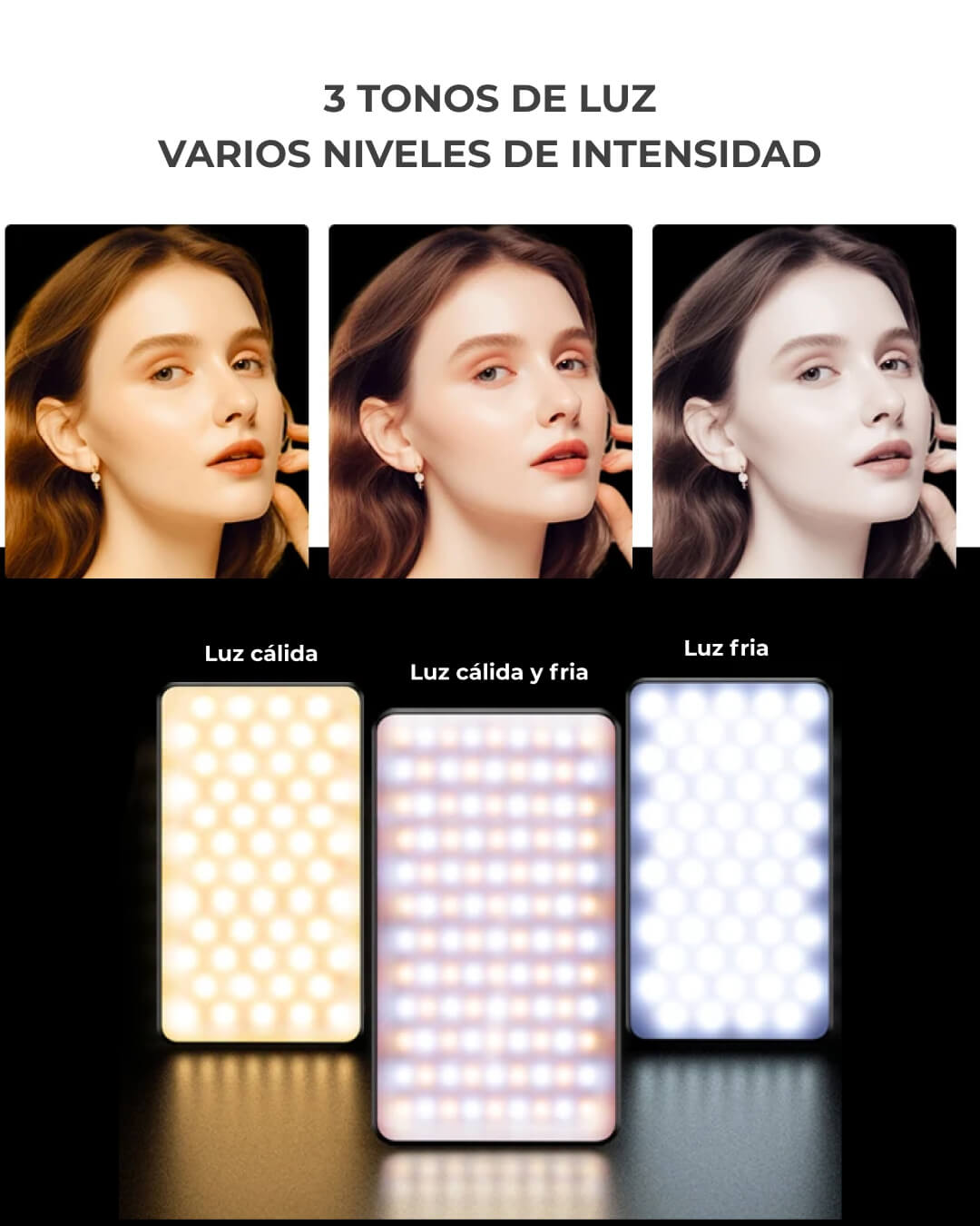 Kit Duo: Luz Profesional M19 + Micrófonos Inalámbricos M36 - Imagen 3