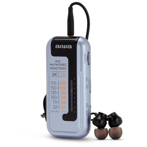 RADIO PORTATIL AM/FM STEREO AZUL CLARO AIWA R22SL