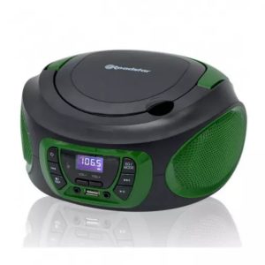 RADIO PORATIL CD MP3 Y USB VERDE ROADSTAR CDR365Y/G