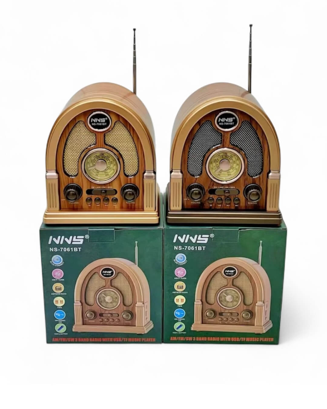 Radio Vintage Bluetooth NS-7061 - Imagen 2