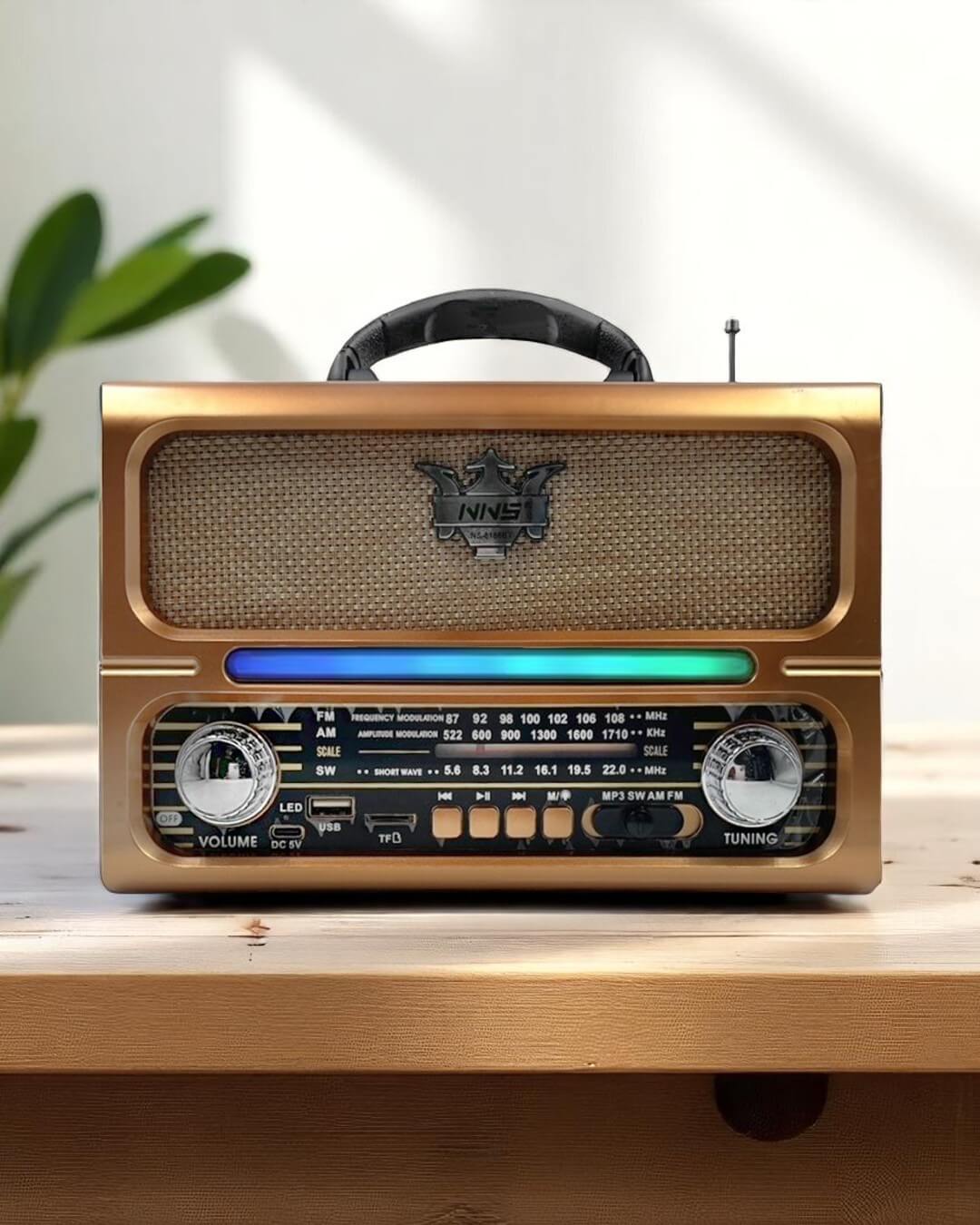 Radio tipo antiguo potente NS-8188BT - Imagen 3