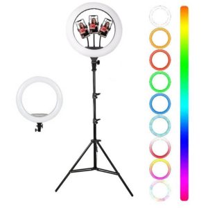 Aro de Luz Tres Tonos y RGB de 45 cm