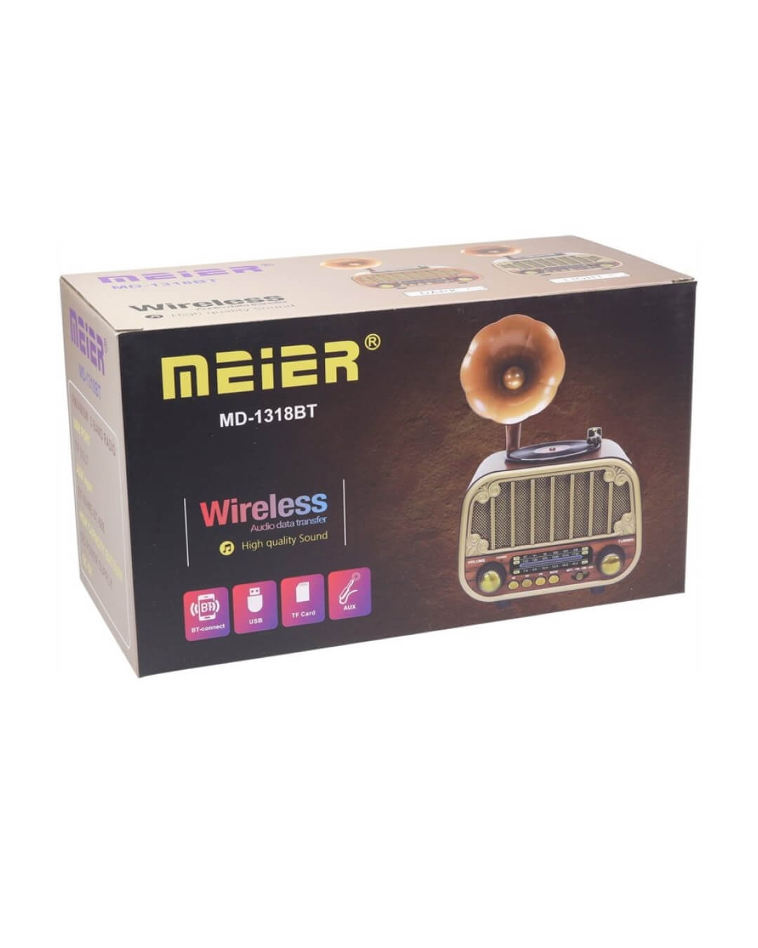 Radio Tipo Clásico Bluetooth am/fm meier m-1318 - Imagen 3