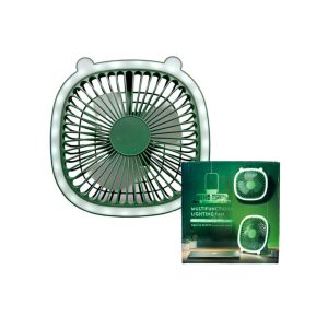 Ventilador Recargable D22 con Luz 3 Velocidades